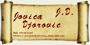 Jovica Đorović vizit kartica